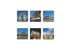 Suporturi pahare Bucureşti set 6 bucăţi